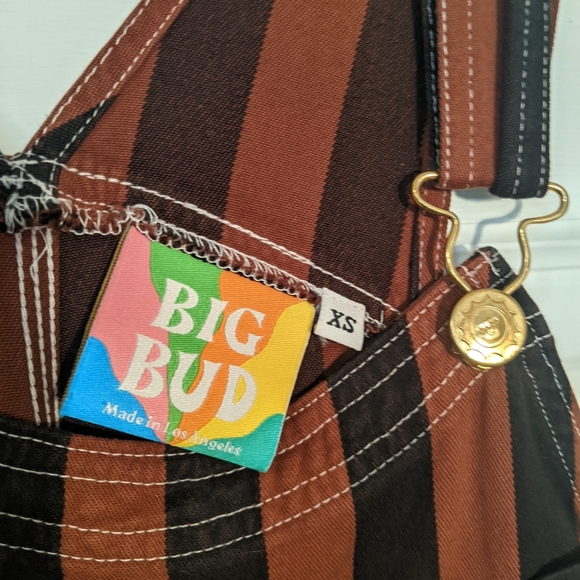 Big bud press overalls - black and brown stripe - Picture 3 of 4